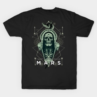 30s to mars skull metal T-Shirt